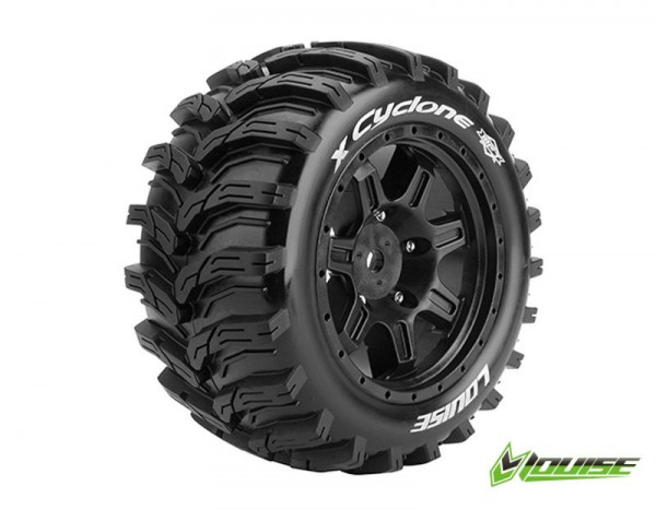 Louise L-T3298B X-CYCLONE sport wheels black 24mm TRAXXAS X-MAXX / LOUISE MFT