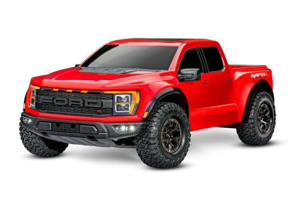 Traxxas 101076-4RED Ford Raptor-R 4x4 VXL red 1/10 Pro-Scale RTR Brushless, w/o battery/charger