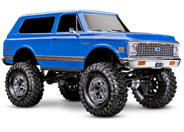 Traxxas 92086-4BLUE TRX-4 1972 Blazer High-Trail 1/10 Crawler RTR blue Brushed, w/o battery and charger