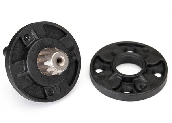 Traxxas 8592 Housing, planetary gears (front & rear halves)