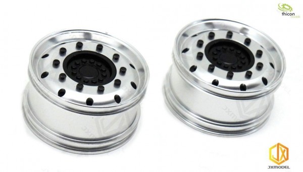 Thicon 52013 1:14 alloy wheels in front for wide tires JXModel