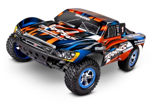 Traxxas 58034-8ORNG Slash orange 1/10 2WD Short-Course RTR Brushed, with battery and 4Ampere USB-C-Charger & Clipless
