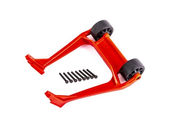 Traxxas 9576R Sledge Wheelie bar, red (assembled)