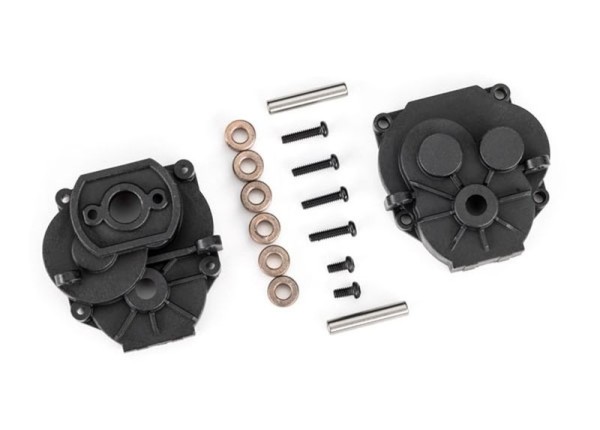 Traxxas 9747 Gearbox housing (front & rear) Gearbox housing (front & rear)