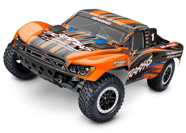 Traxxas 58134-4ORNG Slash 1/10 2WD Short-Course-Truck orange RTR BL-2S Brushless, w/o battery/charger, clipless