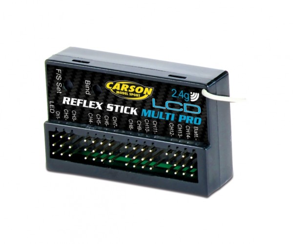 Carson 500501544 Empfänger Reflex Stick Multi Pro LCD 2.4G