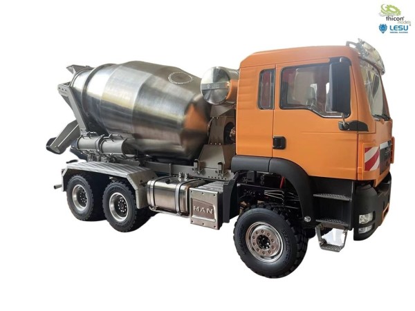 Thicon 55058 1:14 6x6 MAN TGS concrete mixer made of stainless steel