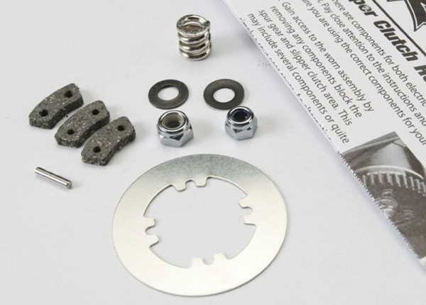 Traxxas 5352X Rebuild kit, slipper clutch (steel disc/ friction pads (3)/ spring (1)/ 2x9.8mm pin/ 5x8mm MW/ 5.0mm NL (1)/ 4.0mm NL (1))