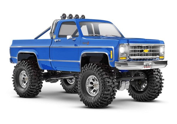 Traxxas 97064-1BLUE TRX-4M 79 Chevy K10 4x4 lifted blue 1/18 Crawler RTR Brushed, w. battery/USB-charger