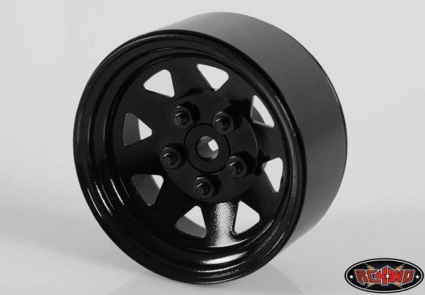 RC4WD ZQ0023 5 Lug Wagon 1.9 Single Steel Stamped Beadlock Wheel (Black)