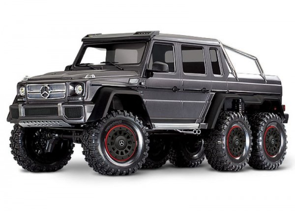 Traxxas 88096-4SLVR TRX-6 Mercedes-Benz G63 AMG 6x6 RTR ex battery/charger 1/10 6WD Scale-Crawler Brushed silver