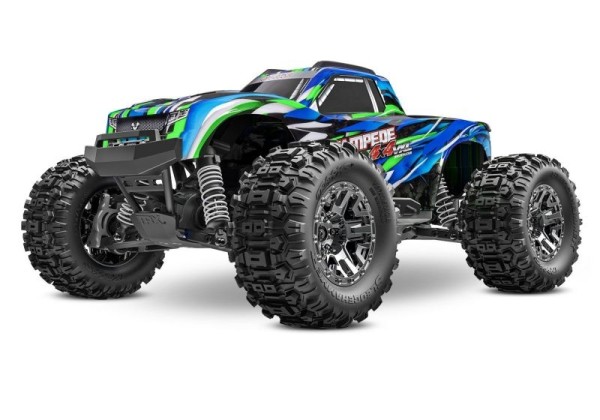 Traxxas 90376-4-GRN Stampede 4x4 VXL HD green 1/10 Monster-Truck RTR Brushless w/o Battery/Charger, Clipless