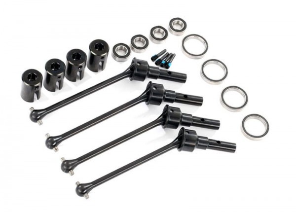 Traxxas 8950X Driveshafts, steel constant-velocity (assembled), front or rear (4)