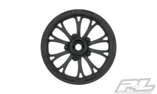 Pro-Line 2775-03 Pomona Drag Spec 2.2 black 2WD front wheel (2) Slash 2WD
