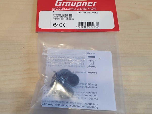 Graupner 7951.2 gear parts for DES 805