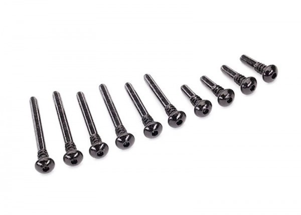 Traxxas 8940 Suspension screw pin set, front or rear (hardened steel)