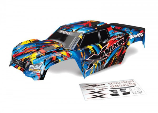 Traxxas 7711T Karo X-Maxx Rock n' Roll (painted with stickers) with Tailgate