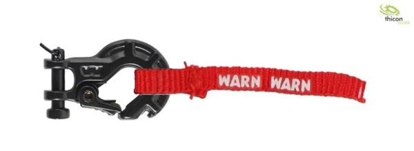 Thicon 20128 Black metal hook with safety catch and red warning tape