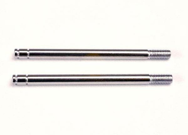 Traxxas 1664 Shock shafts, steel, chrome finish (long) (2)