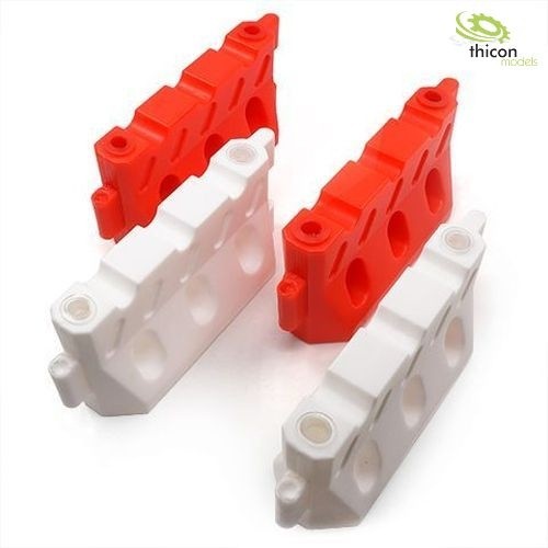 Thicon 20013 Barrier red / white plastic 1:10 1:14