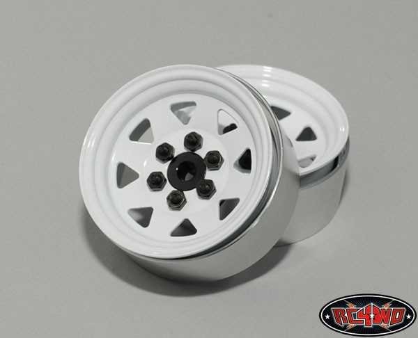 RC4WD Z-W0128 6-Lug RC4WD OEM Steel 1.9 Beadlock Wheel, white