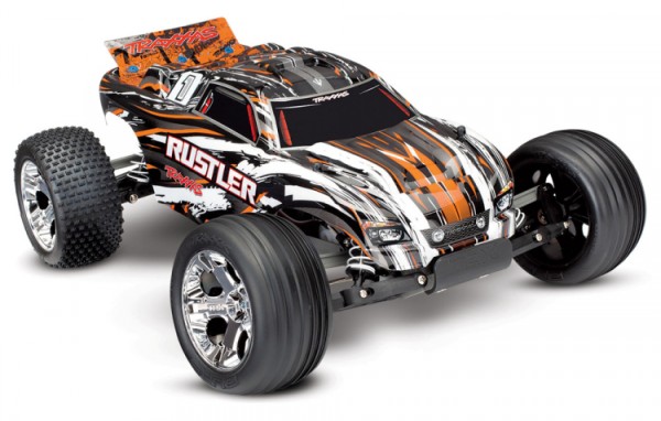 Traxxas 37054-4ORNG Rustler orange RTR w/o battery/charger 1/10 2WD Monster Truck Brushed
