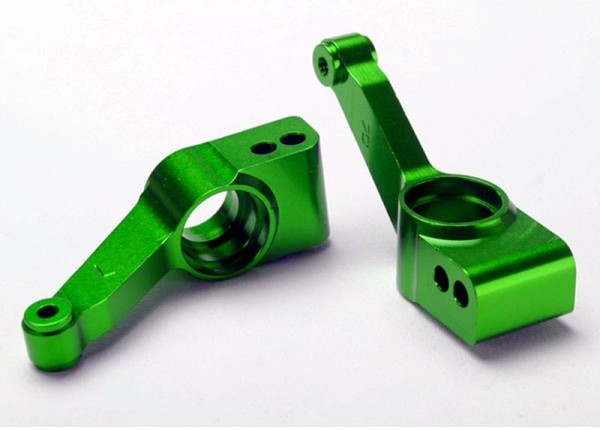 Traxxas 1952G Carriers, stub axle (green-anodized 6061-T6 aluminum) (rear) (left & right)