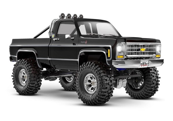 Traxxas 97064-1BLK TRX-4M 79 Chevy K10 4x4 lifted black 1/18 Crawler RTR Brushed, w. battery/USB-charger