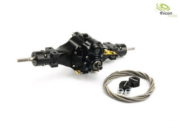 Thicon 50129 1:14 differential axle V2 rear lockable with uninterrupted drive