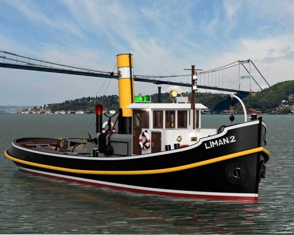Krick 24551 Liman 2 Historic Steam tug 1:20 Wooden kit