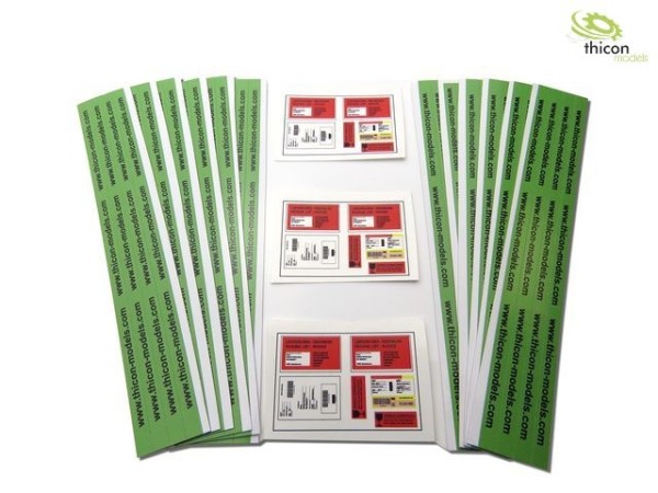 Thicon 20062 Package sticker set with shipping labels and packing tape