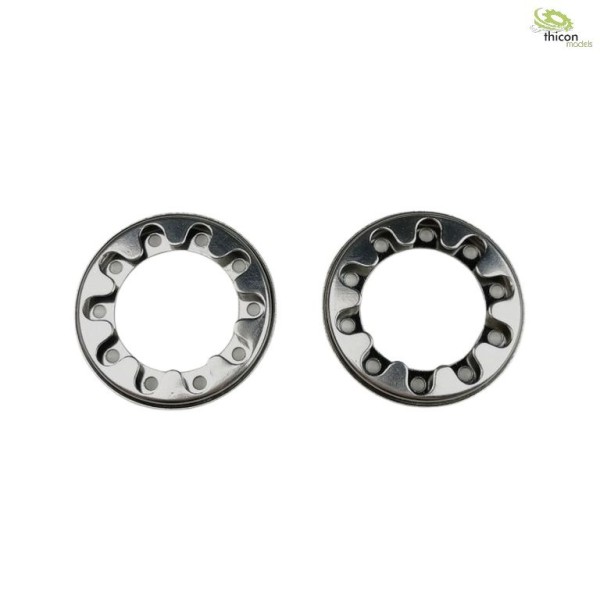 Thicon 50383 1:14 nut protection rings V2A matt 2 pieces ScaleClub