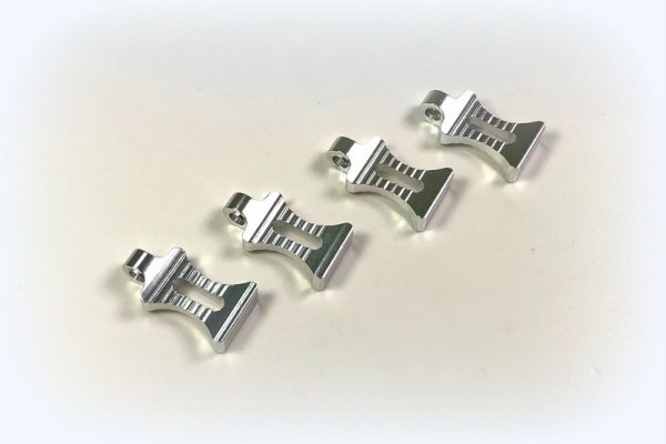 Absima 2440054 Aluminium Splint - Grip, silber (4)