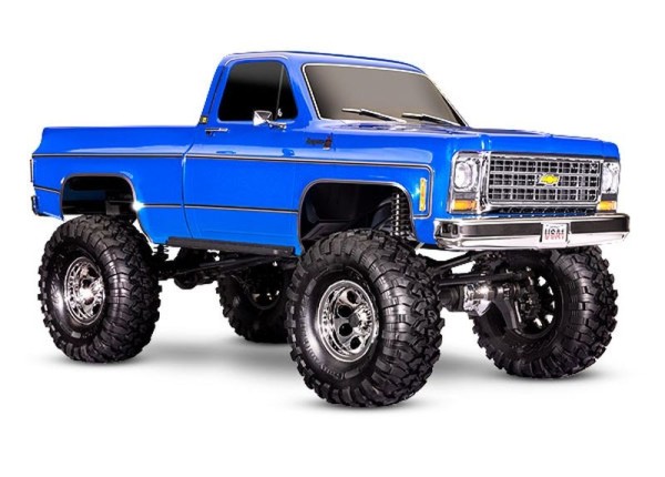 Traxxas 92056-4BLUE TRX-4 Chevy K10 High-Trail met.blue RTR w/o battery/charger 1/10 4WD Scale-Crawler Brushed