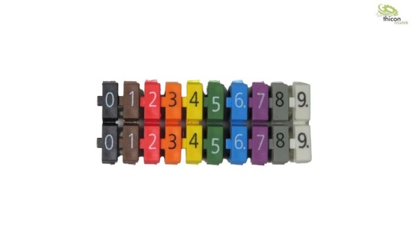 Thicon 56068 Identification clips 1-9 for hose and cable 20 pieces