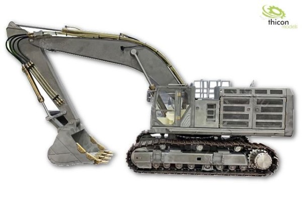 Thicon 58100 1:14 Crawler excavator kit 74t made of stainless steel with hydraulics