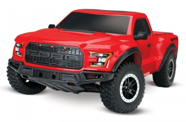 Traxxas 58094-1RED Ford F-150 Raptor red RTR +12V-Lader+Akku 1/10 2WD Scale-Pickup-Truck Brushed