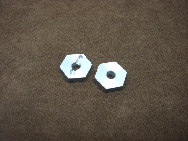 hexagon rim adaptors 17mm with slot (2 pieces)