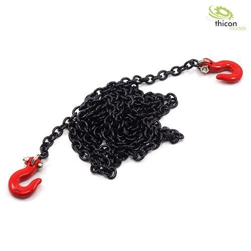 Thicon 20027 Hook red with metal chain black 96 cm long