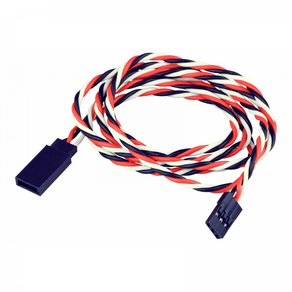 servo extention cable gold connector UNI 90cm twisted