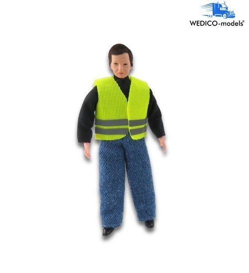 Wedico 2216 Truck driver ''Sven'' yellow warning vest - bending figure