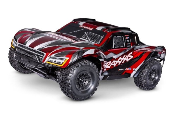 Traxxas 102076-4RED MAXX-SLASH 6S 4x4 red 1/8 Short-Course-Truck RTR Brushless, ex battery/charger