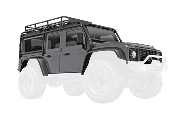 Traxxas 9712-SLVR Body, Land Rover® Defender®, complete, silver