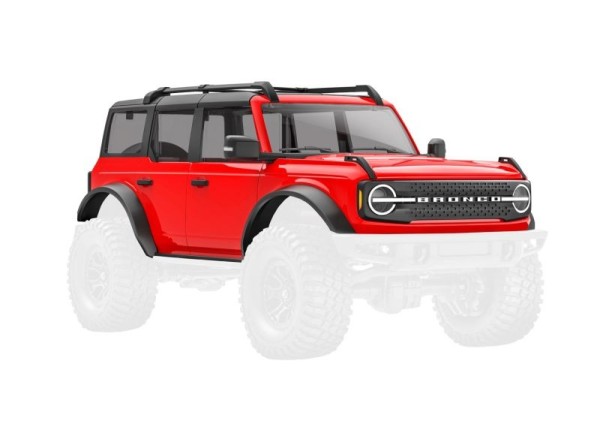 Traxxas 9711-RED Body, Ford Bronco, complete, red