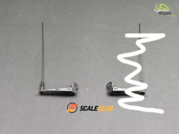Thicon 50331 Mirror antenna with bracket on the right made of V2A for Scania