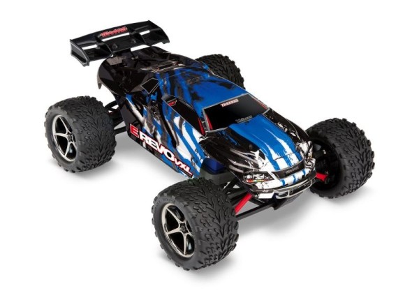 Traxxas 71076-8BLUEX E-Revo 4x4 VXL blue-X 1/16 Racing-Truck RTR Brushless, with battery / USB-C charger