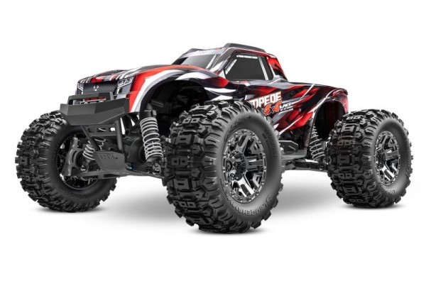 Traxxas 90376-4-RED Stampede 4x4 VXL HD rot 1/10 Monster-Truck RTR Brushless, ohne Akku und Ladegerä