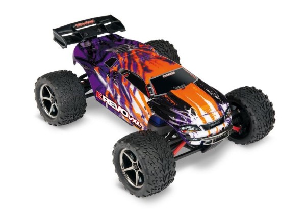 Traxxas 71076-8PRPL E-Revo 4x4 VXL purple 1/16 Racing-Truck RTR Brushless, with battery / USB-C charger