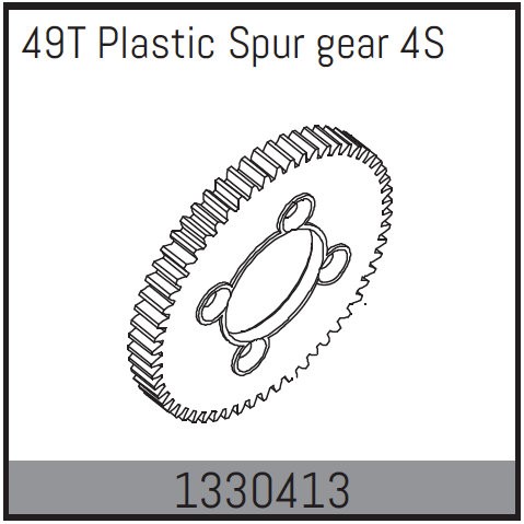 Absima 1330413 49T plastic Spur gear