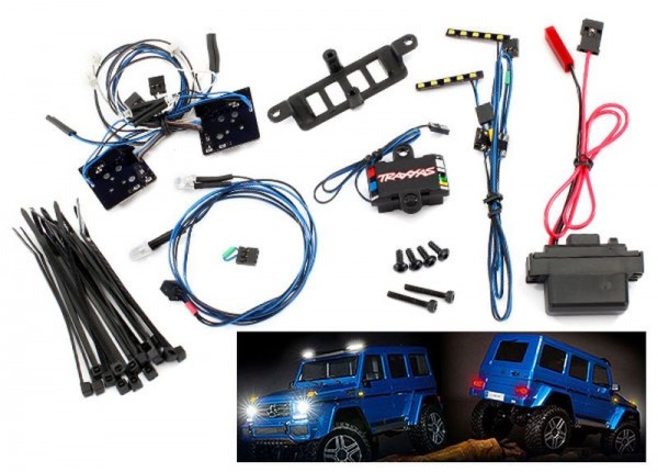 Traxxas 8898 LED Licht-Set with Power-Supply for TRX-4 Mercedes G500